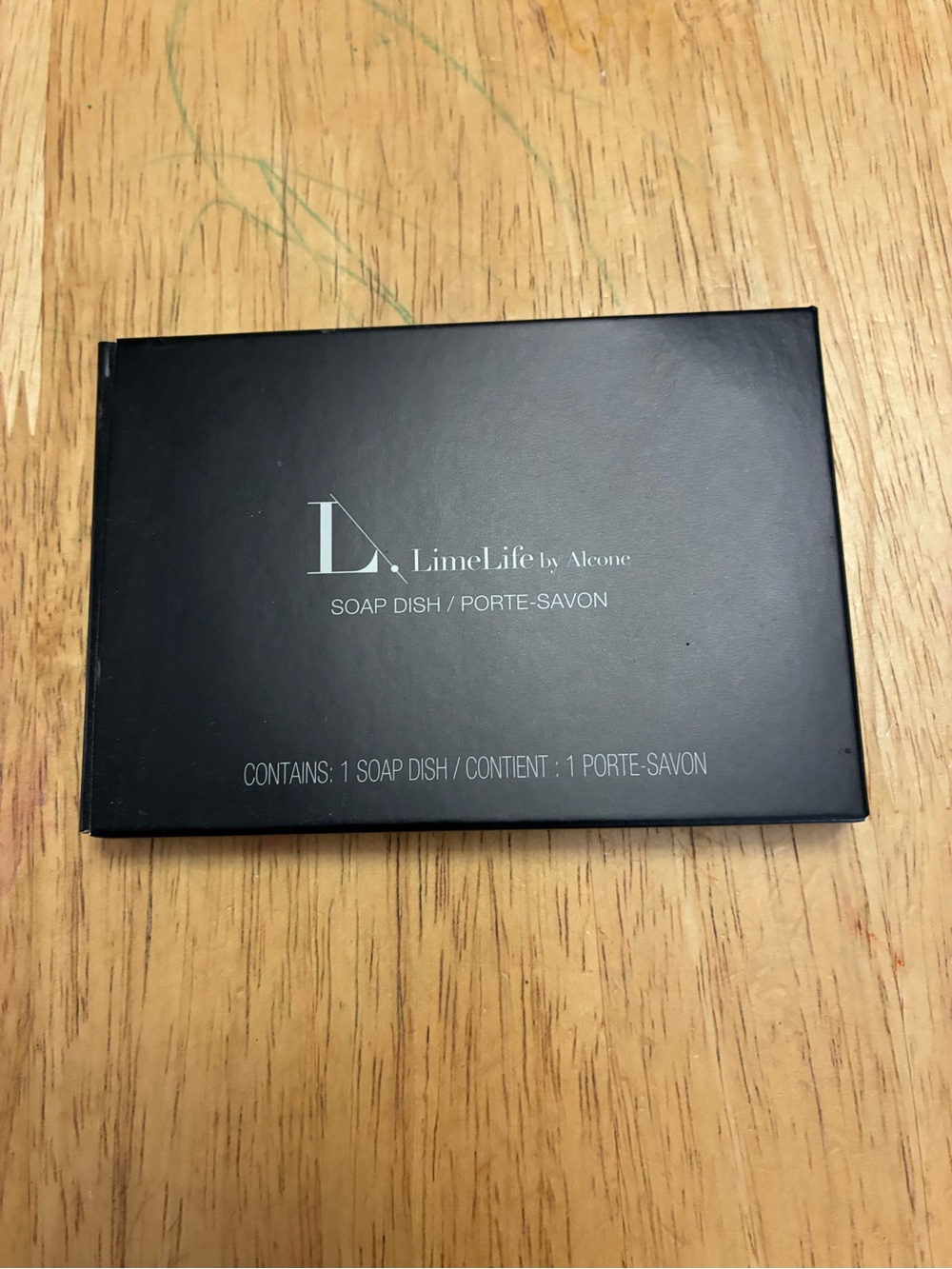 LimeLife by Alcone Black Soap Dish - Sleek Bathroom Storage